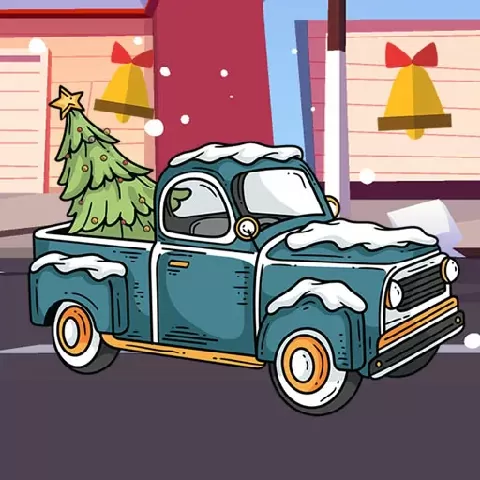 Christmas Trucks Hidden Bells